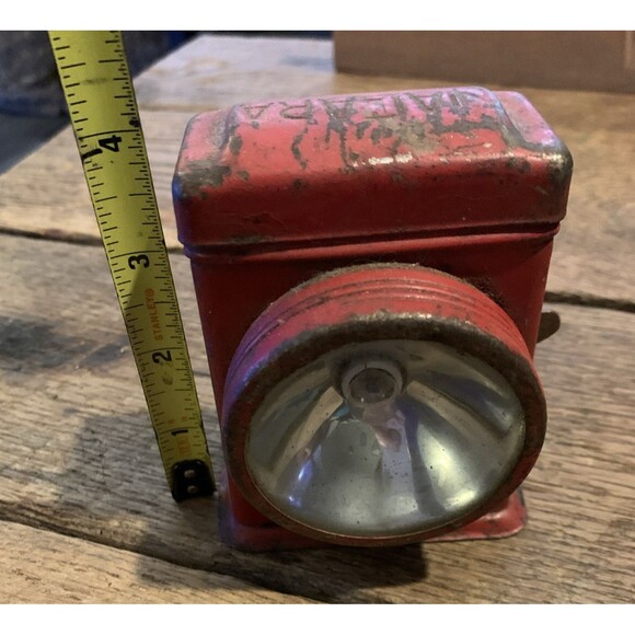 Vintage Niagra “Electric Lantern " Searchlight Red Flashlight Train Lamp Antique - Picture 3 of 9
